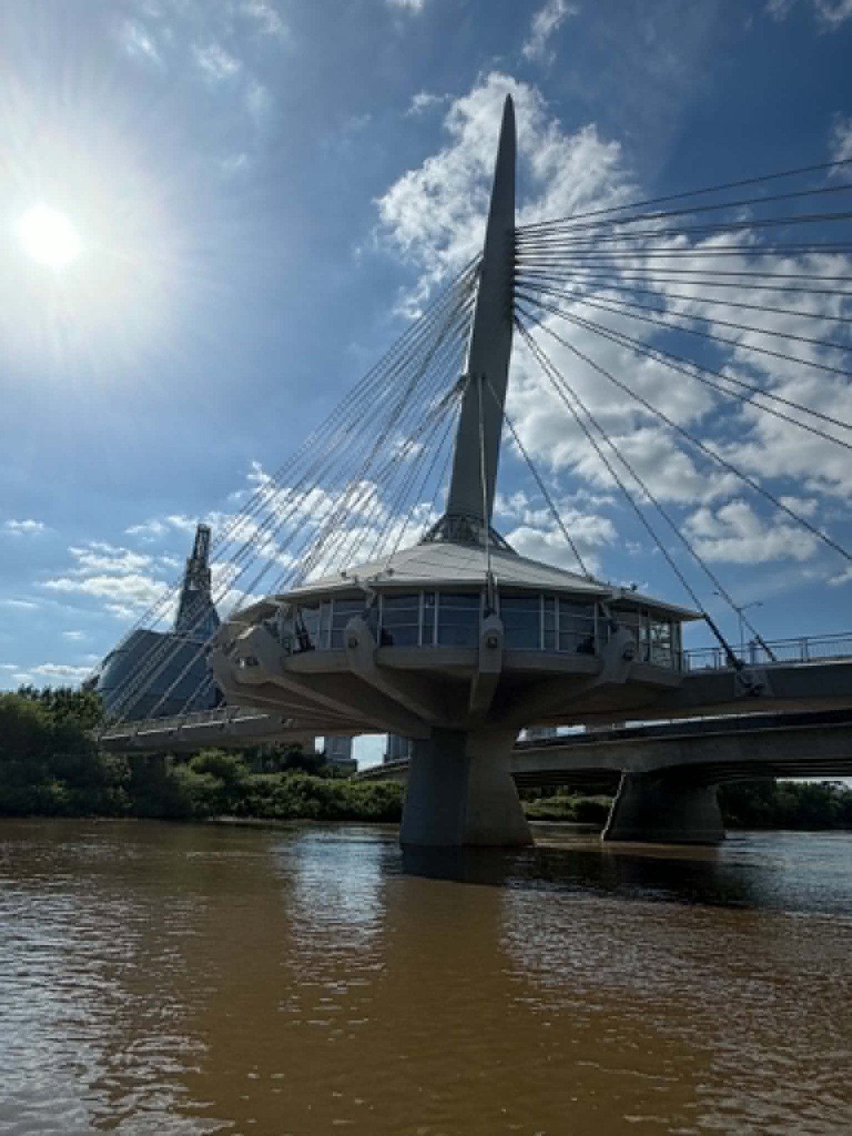 The Canadian Museum for Human Rights and Esplanade Riel bridge