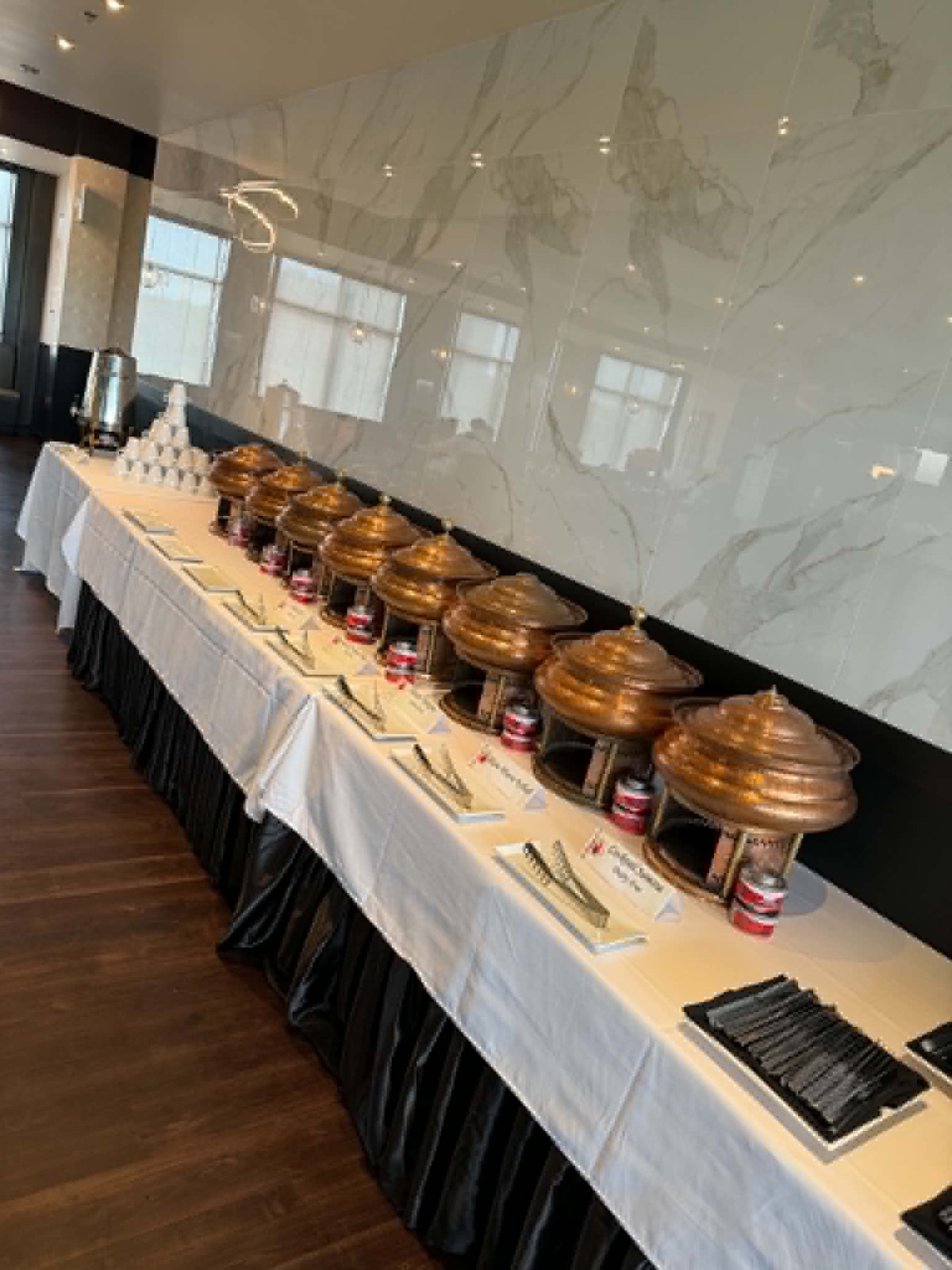Conference reception spread
