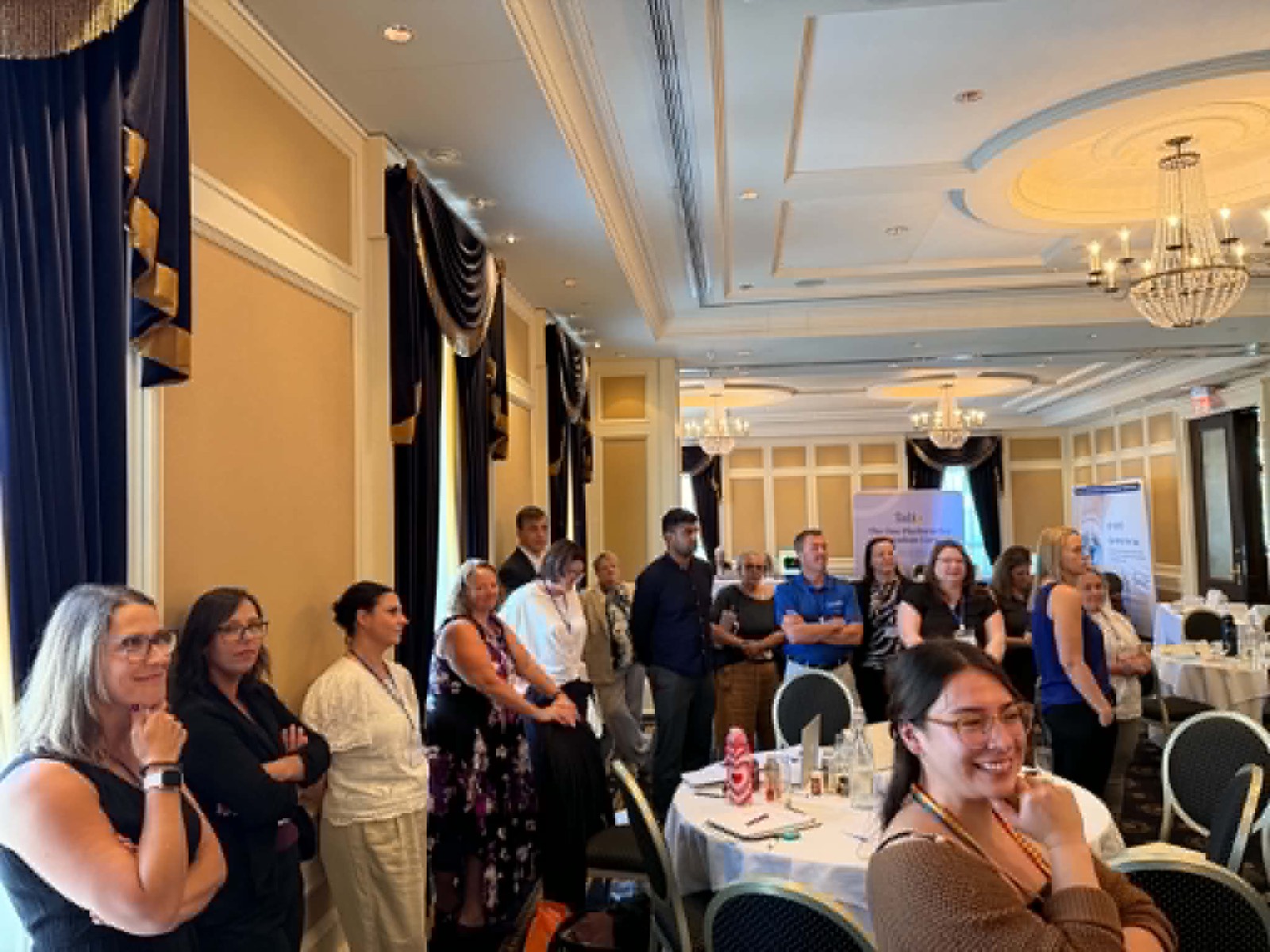 MGMAC members at a conference networking session